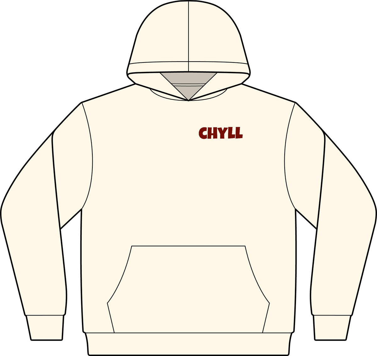 Chyll Sweatshirt - Maroon Logo
