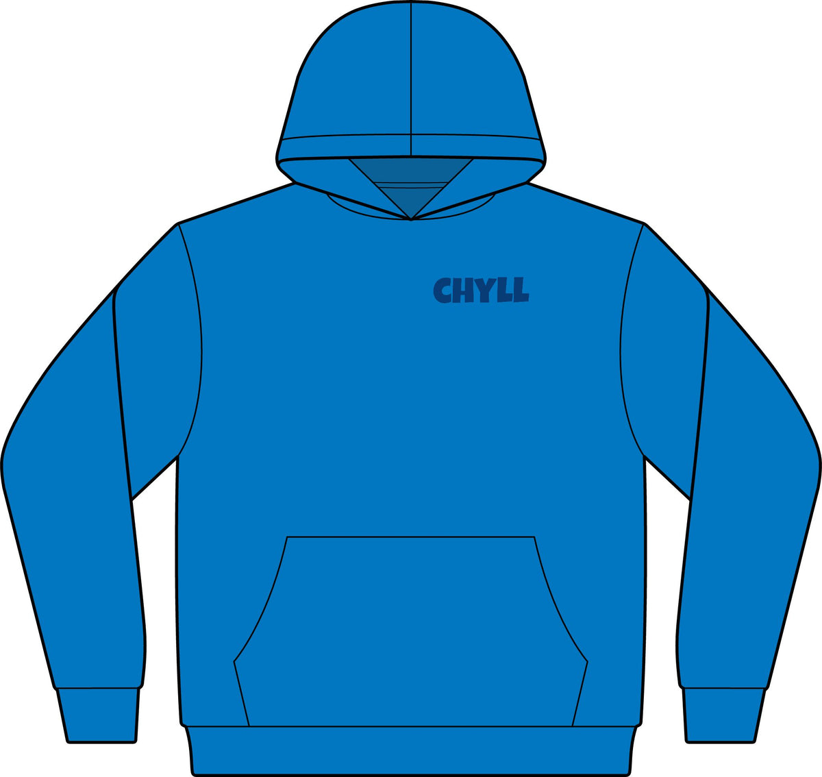 Chyll Sweatshirt - Navy Blue Logo