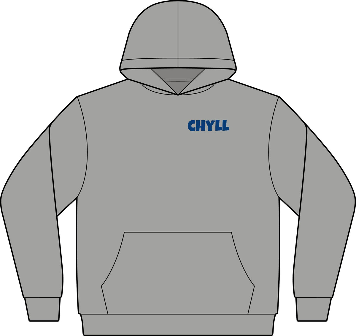 Chyll Sweatshirt - Navy Blue Logo