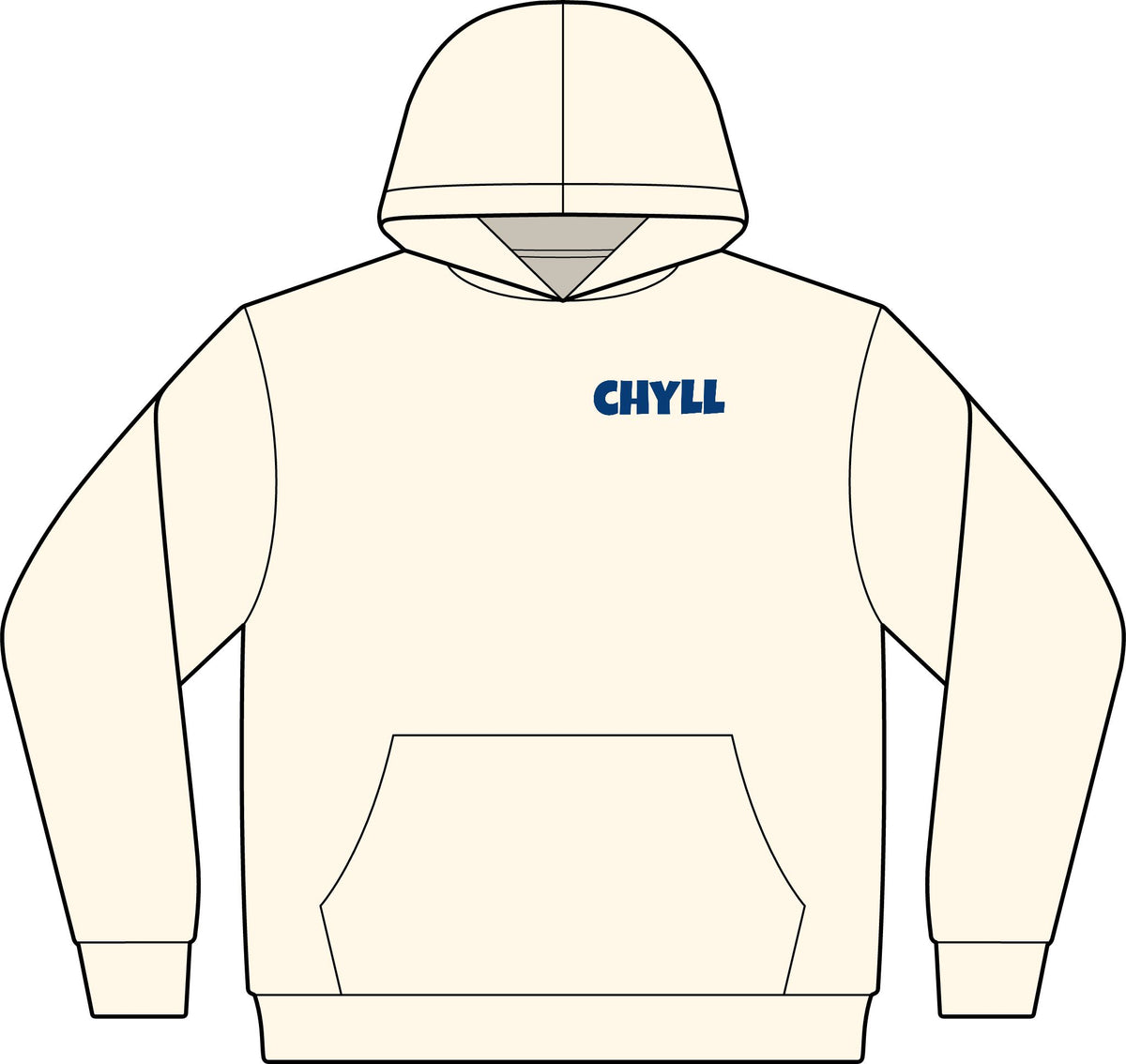 Chyll Sweatshirt - Navy Blue Logo