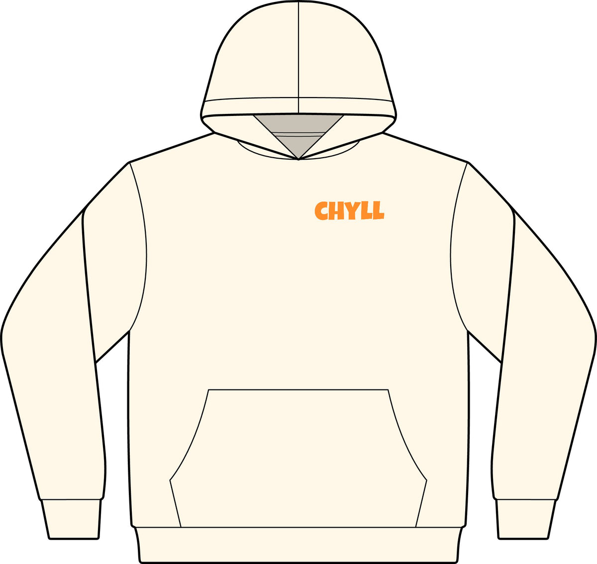 Chyll Sweatshirt - Orange Logo