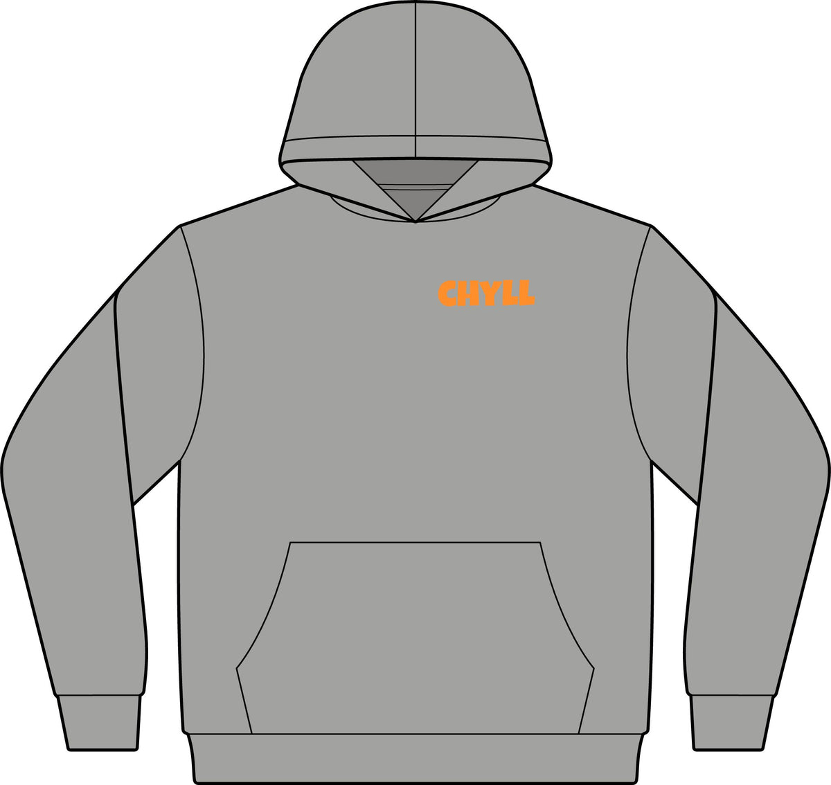 Chyll Sweatshirt - Orange Logo