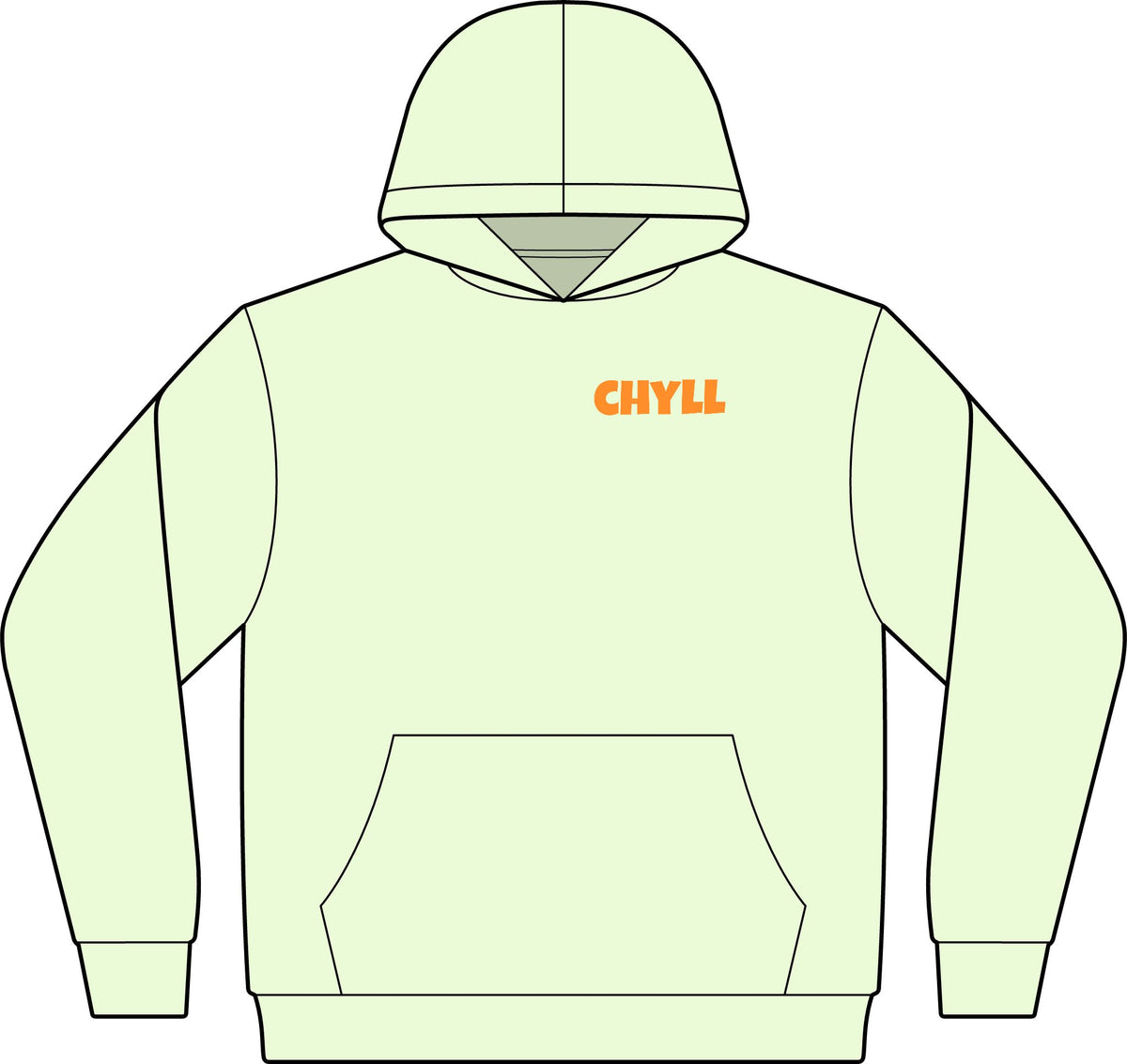 Chyll Sweatshirt - Orange Logo